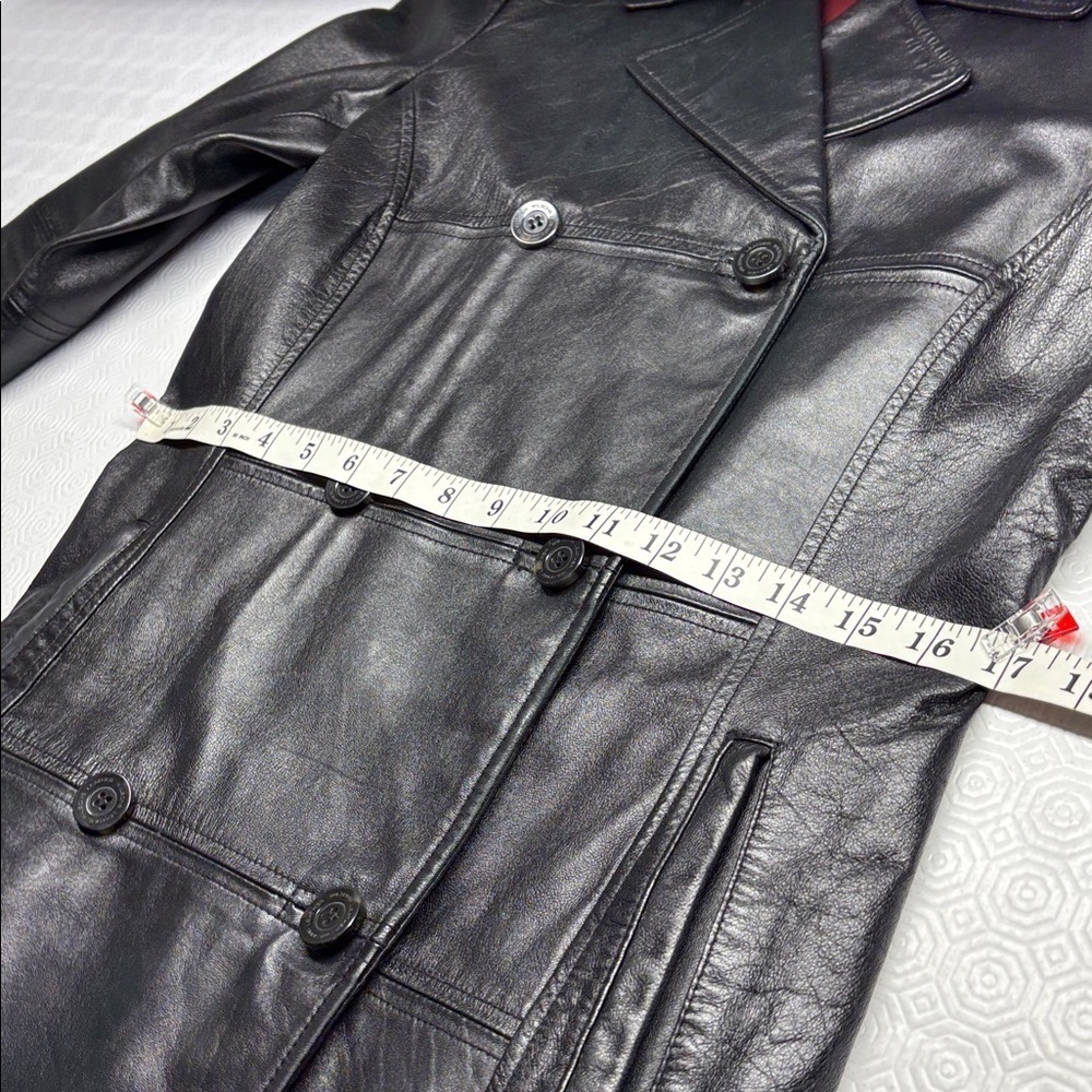 Wilson Leather Double Breasted Leather Jacket Black Medium - Picture 13 of 14
